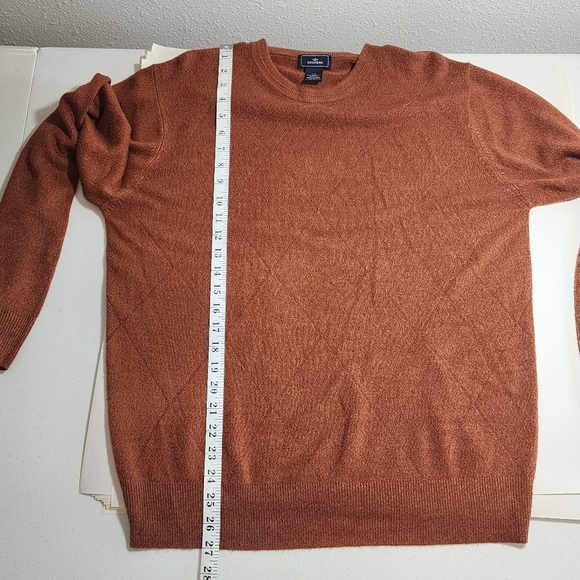 Dockers Classic Crewneck Knit Sweater Men's Size L Burnt Orange Pullover Preppy - Picture 10 of 10
